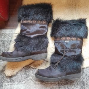 Tecnica fur boots woman's size 10 some scuffing on tips pictured
